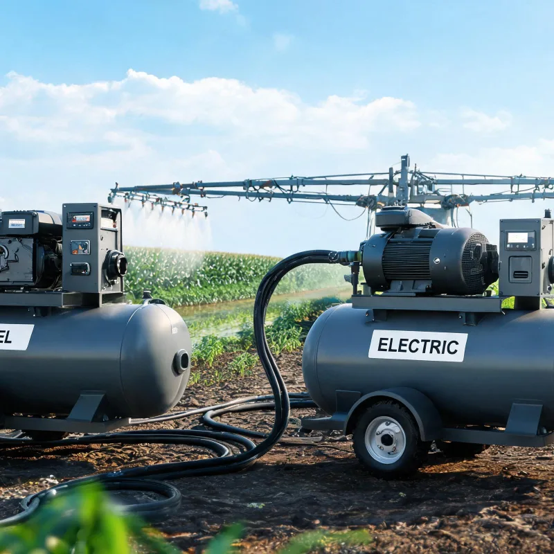 Diesel & Electric Agriculture Industry Air Compressors for Field Spraying & Farm Maintenance