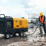 Affordable Diesel Portable Air Compressor for Small Construction Air Projects