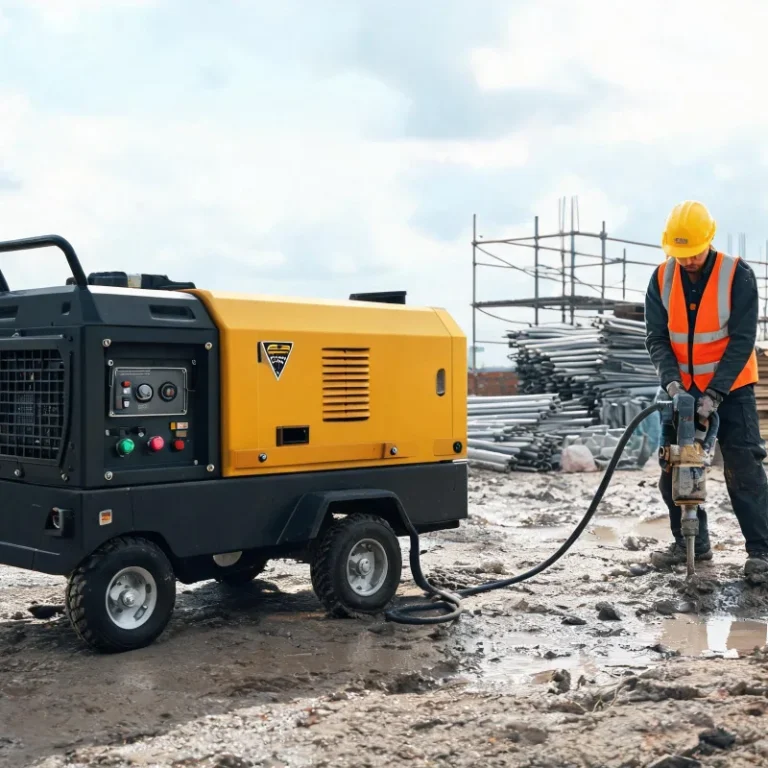 Affordable Diesel Portable Air Compressor for Small Construction Air Projects