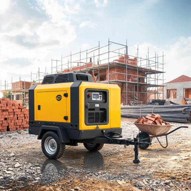 Affordable Diesel Portable Air Compressor for Small Construction Business Use