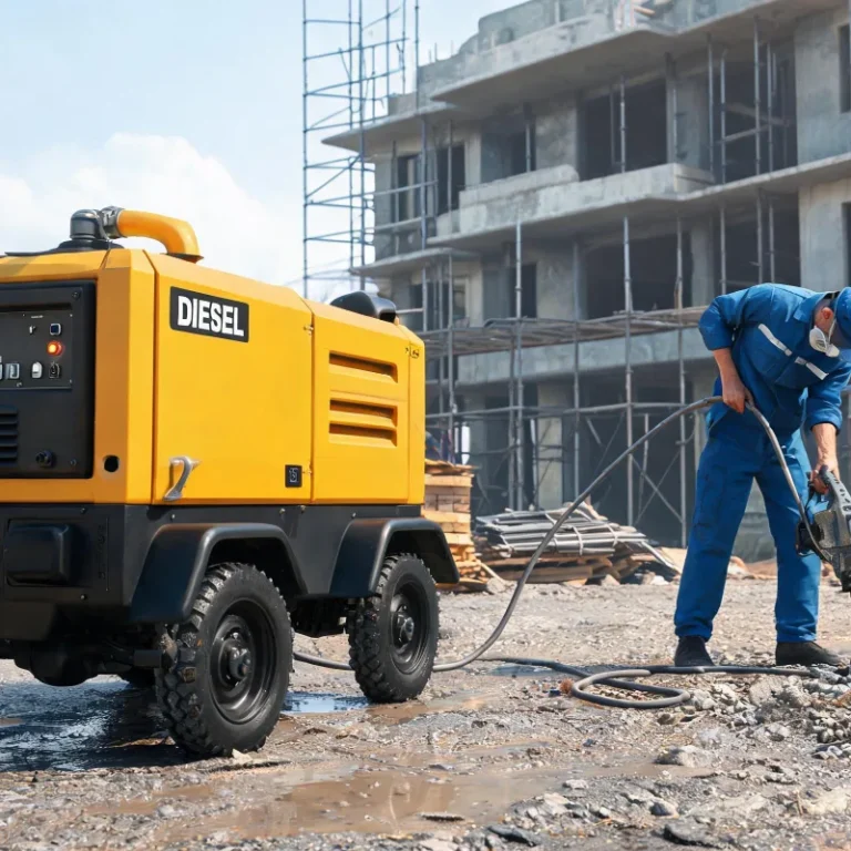 Affordable Diesel Portable Air Compressor for Small Scale Industrial Projects