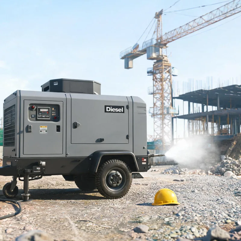 Affordable Diesel Portable Air Compressor for Small Water-Lubricated Oil-Free Screw Compressor Businesses