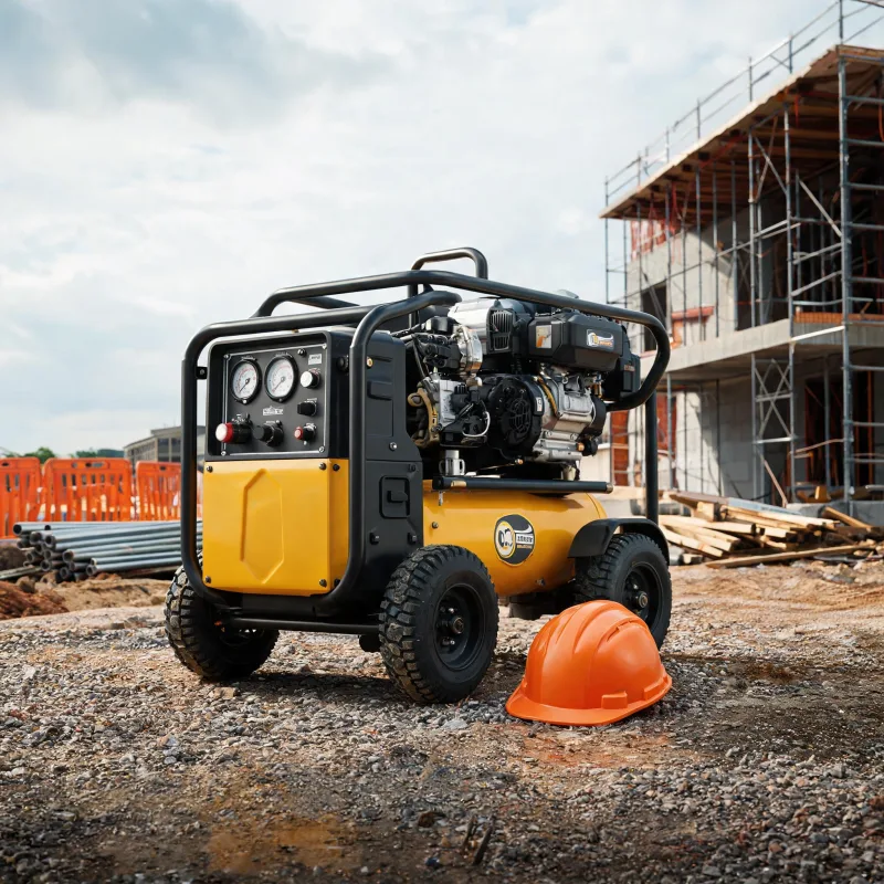 Affordable Oil-Free Diesel Portable Air Compressor for Small Independent Contractors