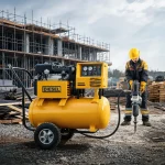 CFM Diesel Portable Compressor for Small Scale Complete Compressed Air System Design