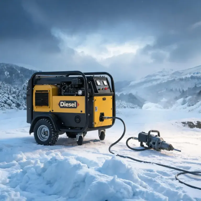 Can Small Portable Diesel Air Compressors Operate Safely in Cold Winter?