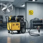 Can You Run a Silent Oil-Free Diesel Portable Air Compressor Indoors With Ventilation