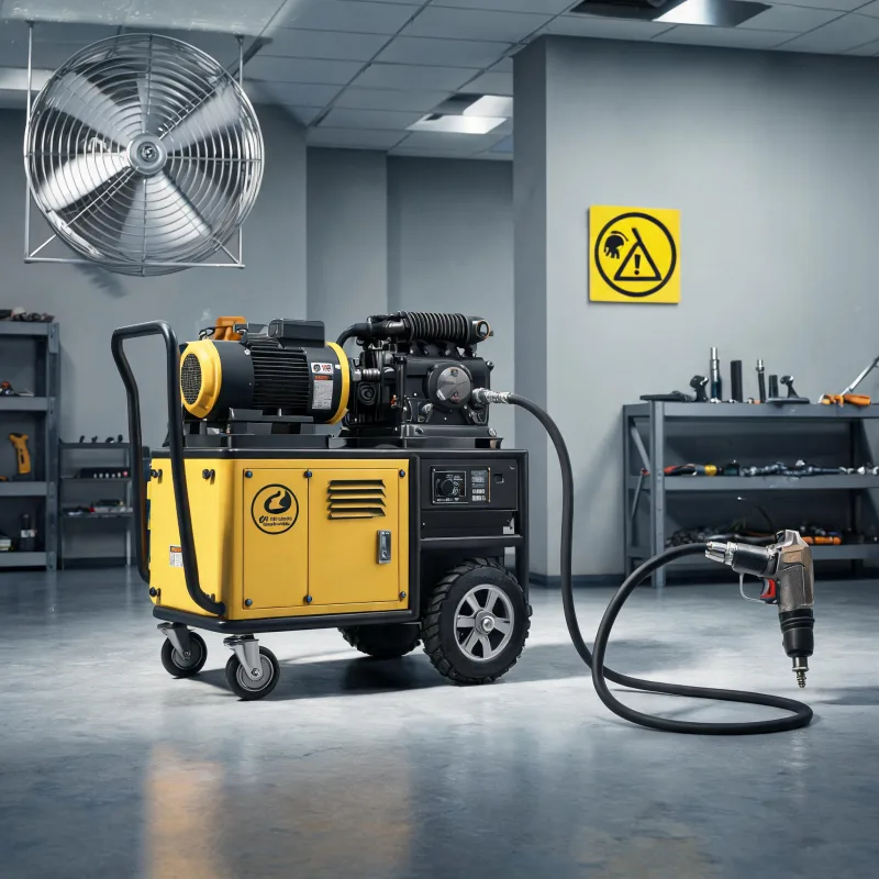 Can You Run a Silent Oil-Free Diesel Portable Air Compressor Indoors With Ventilation