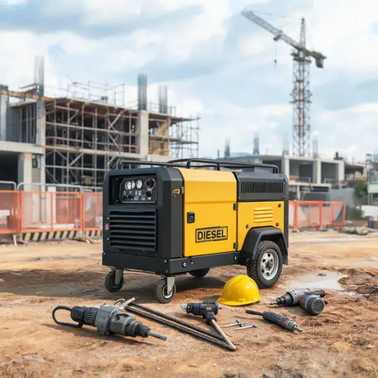 Can a Small Portable Diesel Air Compressor Power Multiple Construction Tools