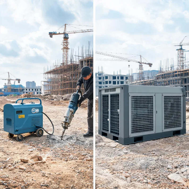 Choosing Between Mobile and Fixed Dry Oil-Free Screw Compressors: Safety Compliance Boundaries