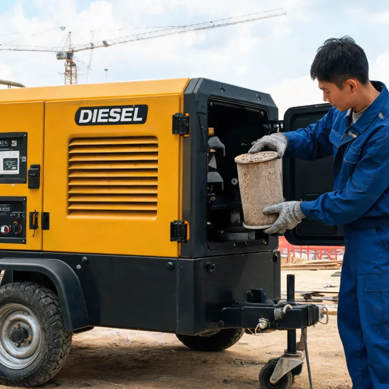 Common Filter Clogging Issues During Routine Portable Diesel Screw Air Compressor Maintenance