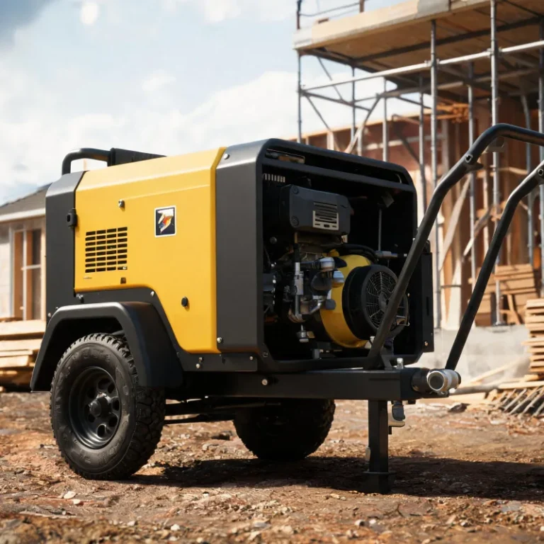 Compact Lightweight Diesel Mobile Air Compressor for Small Engineering Teams