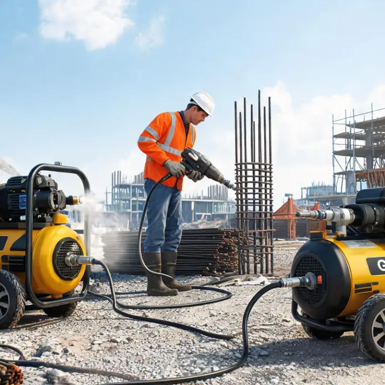 Comparing CFM Output: Diesel Portable Air Compressor vs Gasoline Models