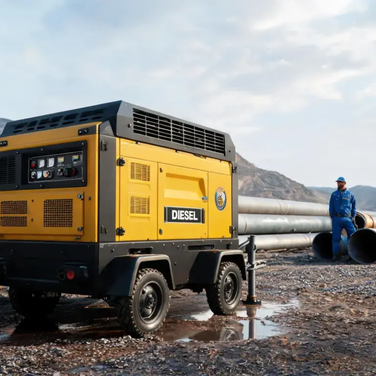 Custom Diesel Portable Air Compressor Solutions for Remote Pipeline Construction