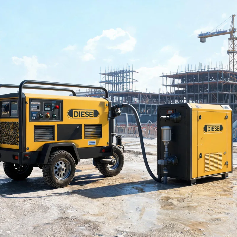 Diesel Portable Air Compressor: Built-In vs Standalone Air Dryer Comparison