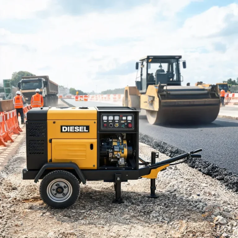 Diesel Portable Air Compressor CFM Needs for Road Construction Job Sites