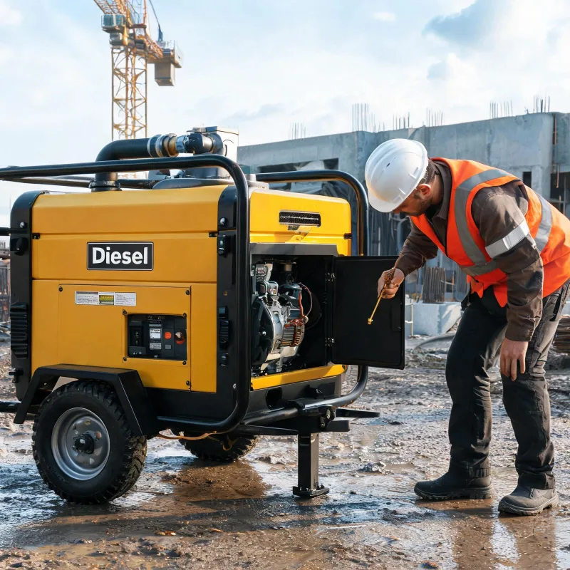 Diesel Portable Air Compressor Maintenance for Construction Site Operations