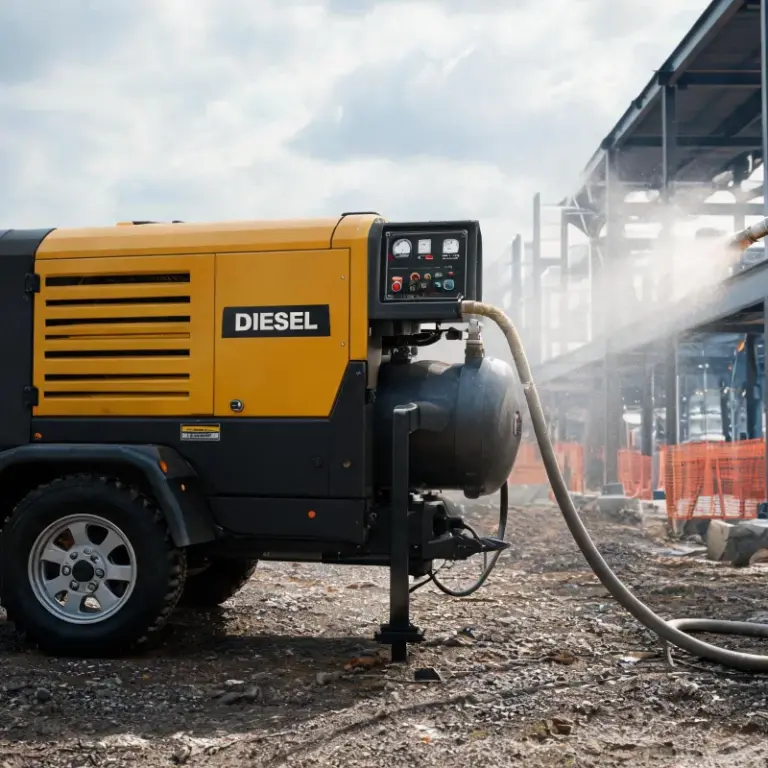 Diesel Portable Air Compressor Solutions for Off-Grid Sandblasting Jobs