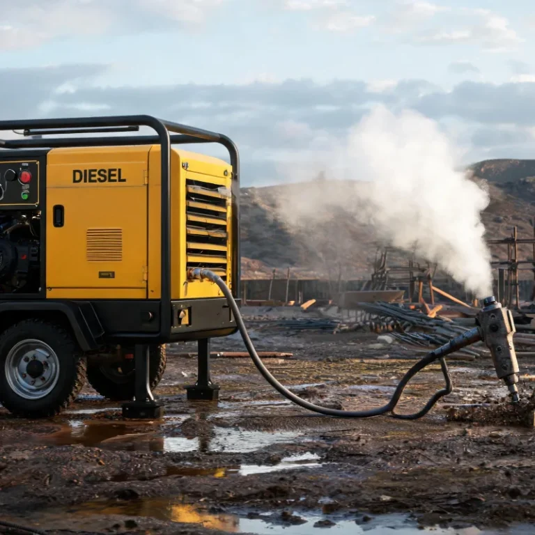 Diesel Portable Air Compressor: Working Principle for Off-Grid Remote Construction