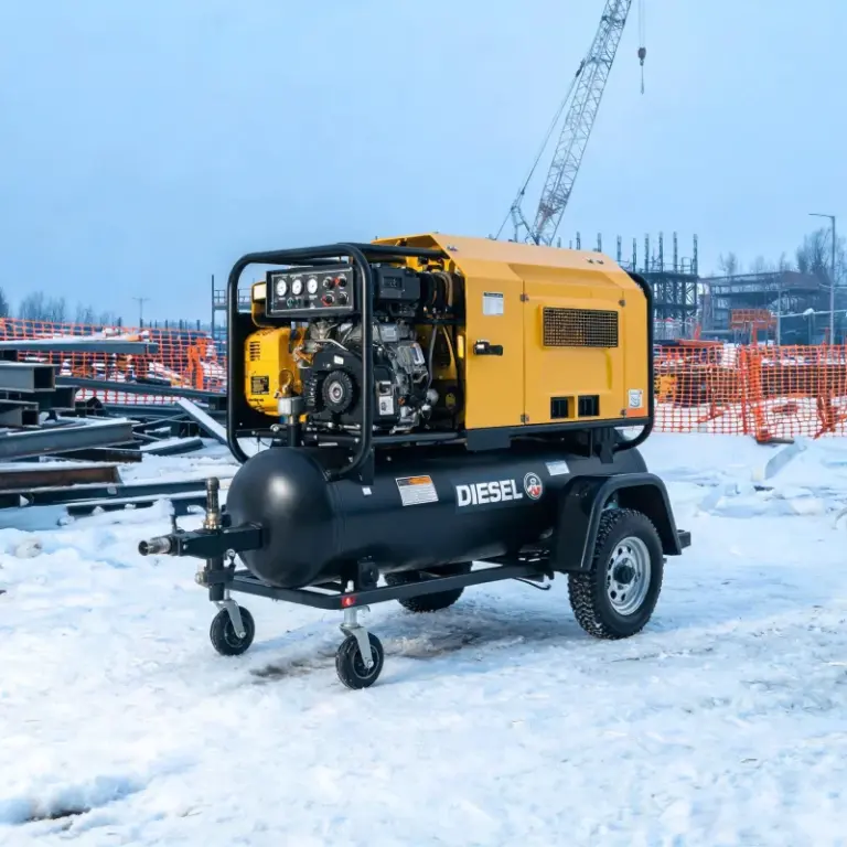 Diesel Portable Air Compressor for Certified CFM Use in Canadian Industries