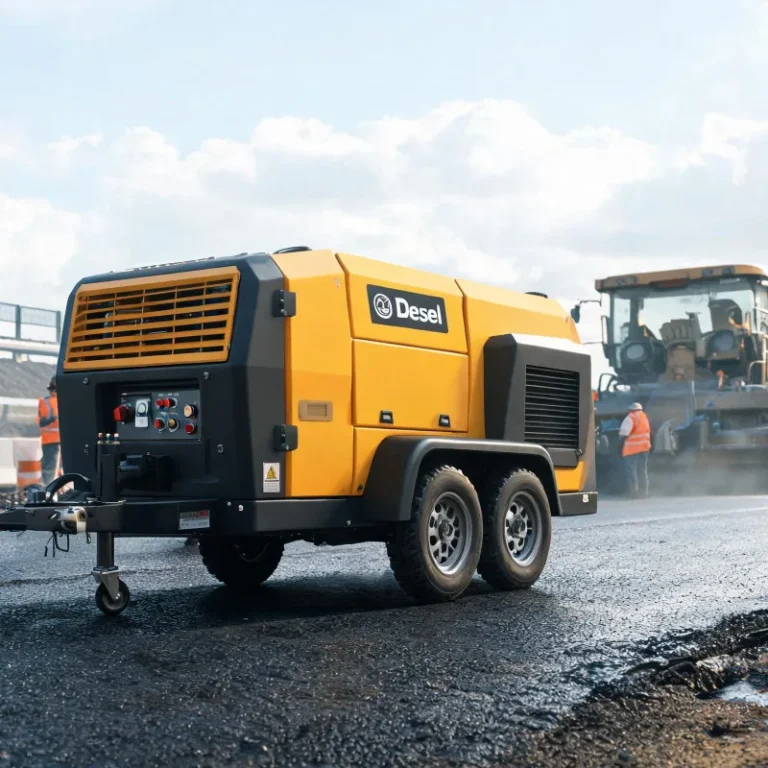 Diesel Portable Air Compressor for Highway Road Construction Site Operations