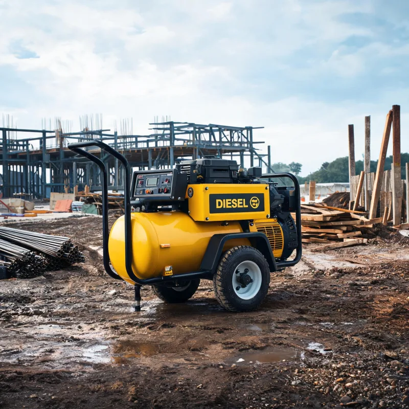 Diesel Portable Air Compressor for Off-Grid Construction Sites