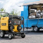 Diesel Portable Air Compressor for Outdoor Mobile Food Processing Events