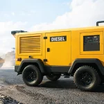 Diesel Portable Air Compressor for Permanent Magnet VFD Road Construction Applications
