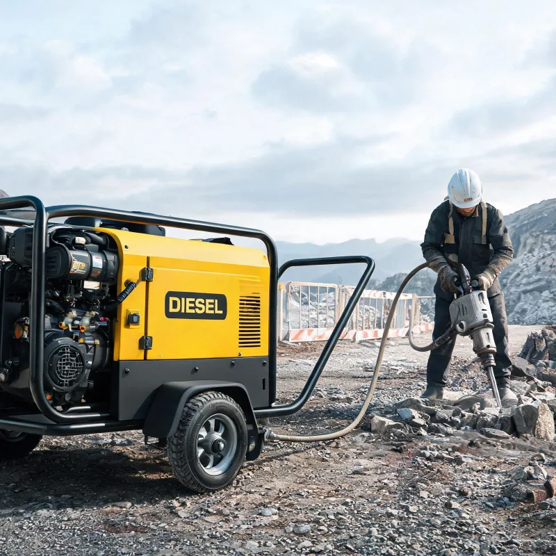 Diesel Portable Air Compressor for Remote Job Site: Real Customer Cases