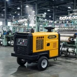 Diesel Portable Air Compressor for Textile Mill Power Outage Backup
