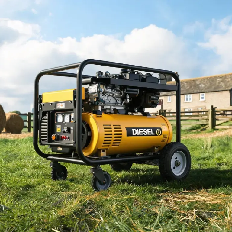 Diesel Portable Air Compressor for UK Agricultural Field Operations