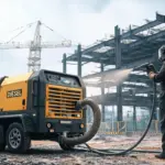 Diesel Portable Air Compressors for Industrial Sandblasting and Surface Painting