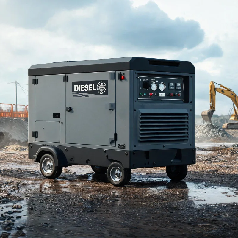 Diesel Portable Solutions for Off-Grid Water Lubricated Oil-Free Screw Operation