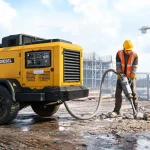 Diesel Powered Portable Air Compressor Systems for Construction Site Design