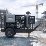 Diesel Powered Portable Compressors For Construction Site Compressed Air Drying
