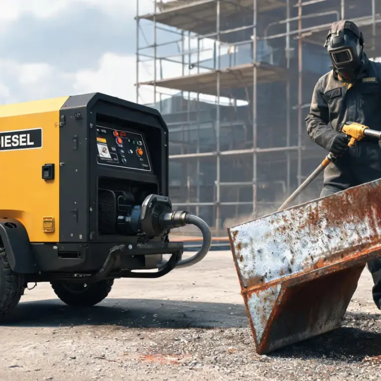 Do You Need 200 CFM Diesel Portable Air Compressor For Commercial Sandblasting Rust Removal?