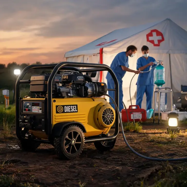 Emergency Backup Solutions for Off-Site Medical Operations With Diesel Portable Air Compressor