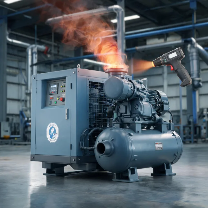 Fault Analysis of High Exhaust Temperature of Water-Cooled Air Compressors