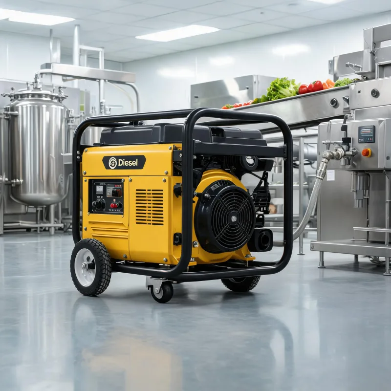 Food Grade Safe Diesel-Powered Portable Air Compressor for Edible Food Processing