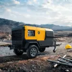 Fuel Tank Integrated Diesel Portable Air Compressor for Remote Unpowered Sites