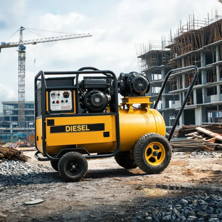 High CFM Diesel Portable Air Compressor for Industrial Blasting Applications