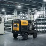 High CFM Diesel Portable Air Compressor for Large Textile Mill Production