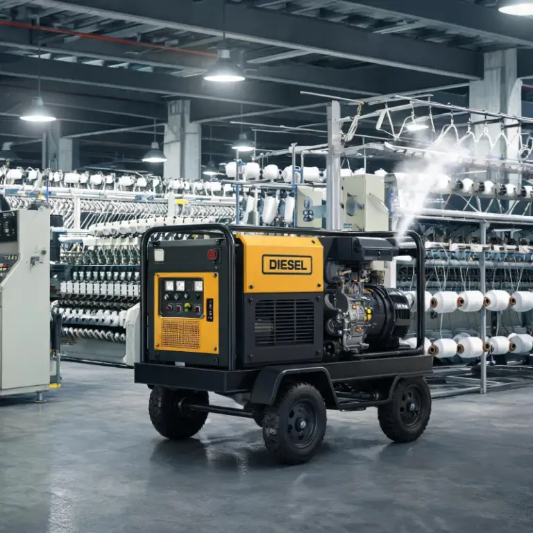 High CFM Diesel Portable Air Compressor for Large Textile Mill Production