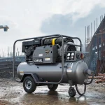High CFM Low Emission Diesel Portable Air Compressor for Commercial Job Sites