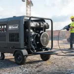 High CFM Low Noise Diesel Portable Air Compressor for Industrial Operations