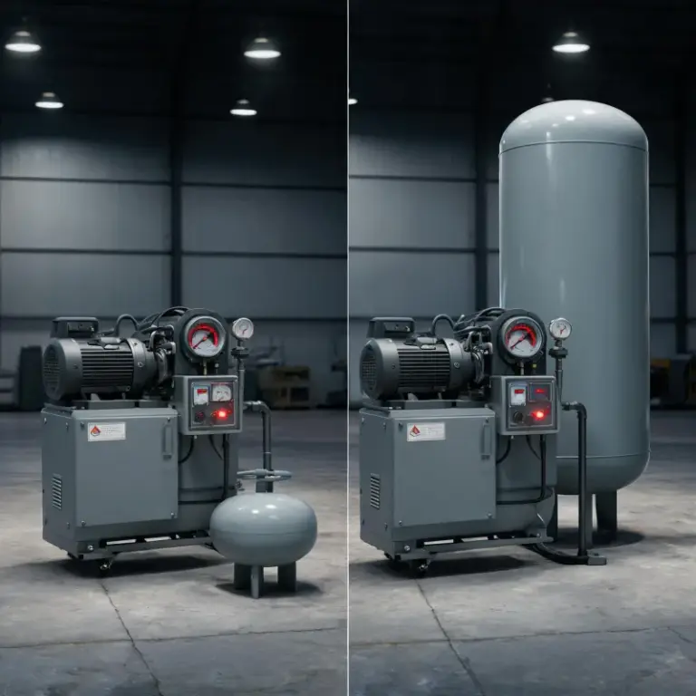 How Oversized or Undersized Air Receiver Tanks Hurt Compressor Efficiency