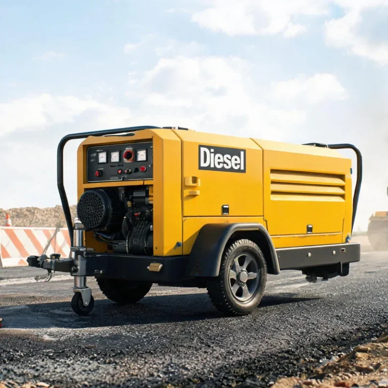 How to Select a Diesel Portable Air Compressor for Road Construction Work Sites