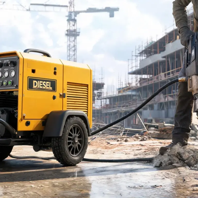 In-Depth CFM Review of Diesel Portable Air Compressors for Commercial Buyers