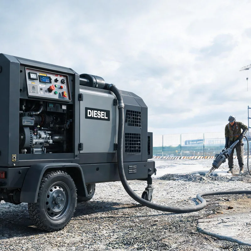 Latest Trends for Diesel Portable Air Compressor in Water-Lubricated Oil-Free Screw Use Cases