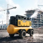 Low Maintenance Heavy Duty Portable Diesel Air Compressor for Mobile Job Sites