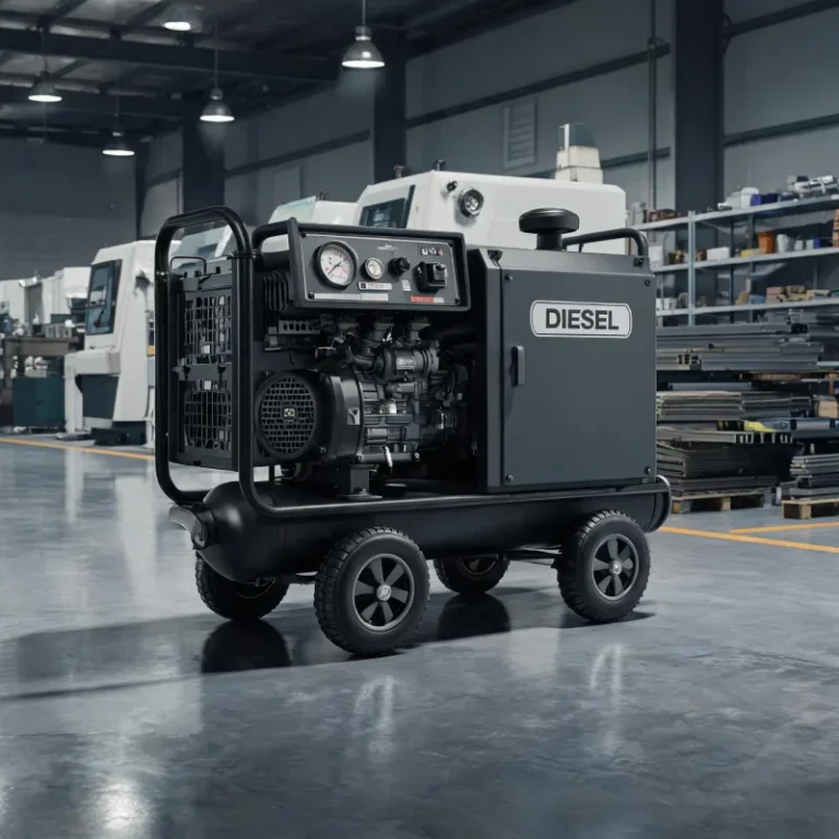Low Noise Diesel Portable Air Compressor For Mid-Sized Manufacturing Factories